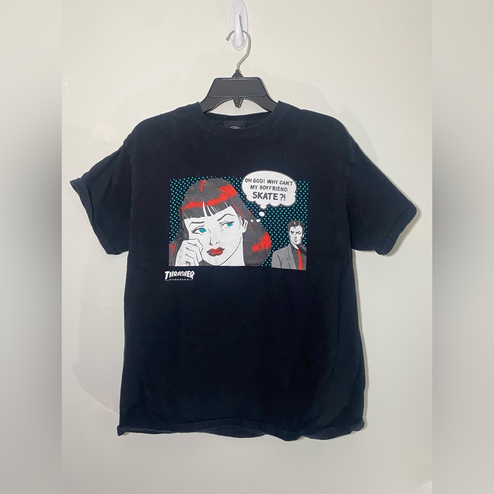 Thrasher “why can’t my bf skate?” Graphic T-Shitt